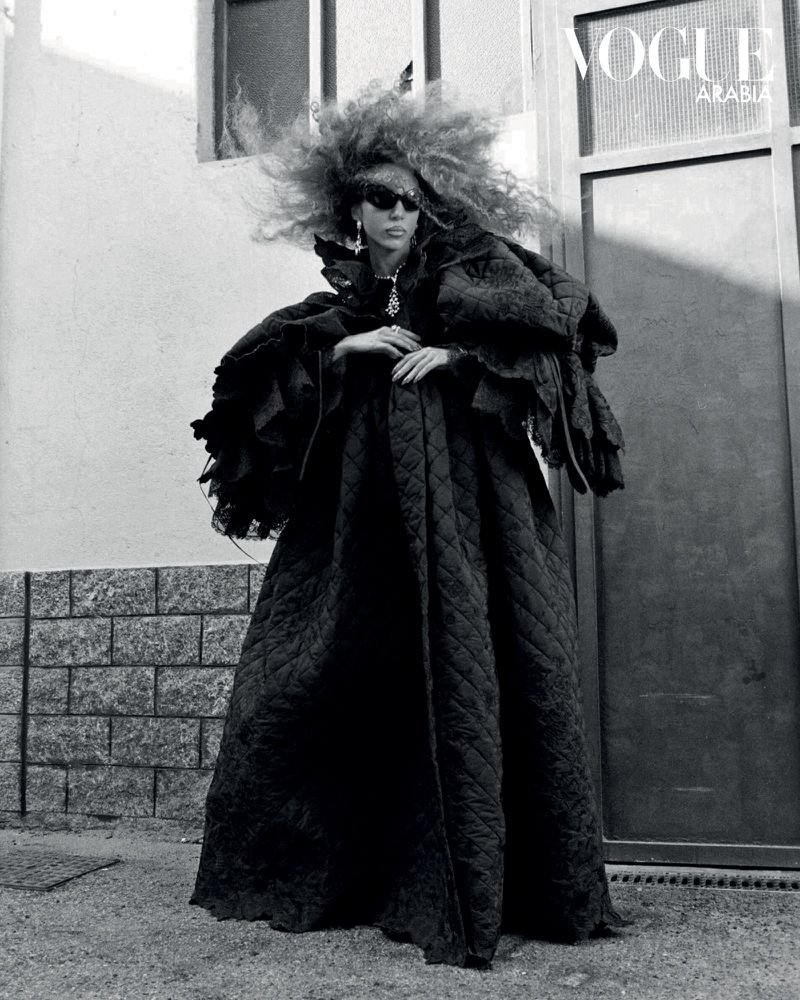 Shahd Rezkana in Frills by Omar Macchiavelli in Vogue Arabia